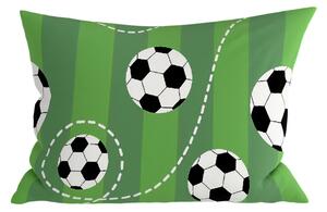 Polipamut párnahuzat FOOTBALL TIME POLY 50x70 cm, zöld