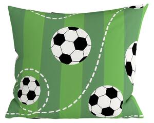 Polipamut párnahuzat FOOTBALL TIME POLY 45x45 cm, zöld