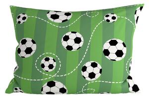Polipamut párnahuzat FOOTBALL TIME POLY 70x90 cm, zöld