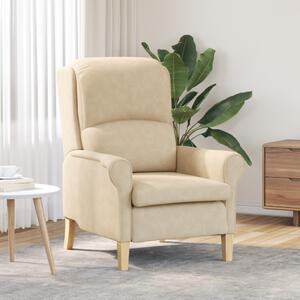 VidaXL karosszék Krém 76 x 94 x 102 cm Mikroszálas
