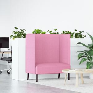 VidaXL Magas háttámlás szófák 101cm Rózsaszín szövet