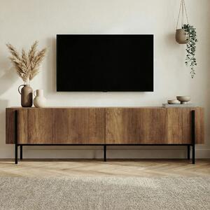 Hanah Home TV Stand Barok Walnut Black Nexus - Barok Walnut, Black