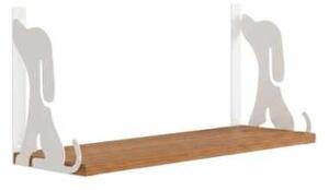 Hanah Home Fali polc White Hunter Dog 2 - Fehér