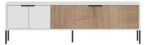 Hanah Home TV állvány fehér, rattan Noah - fehér, rattan