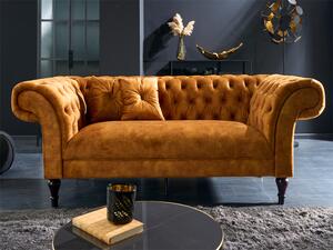 Paris Chesterfield sárga színű kanapé
