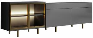 Hanah Home TV állvány Antracit Arany Vienna - Antracit, Arany