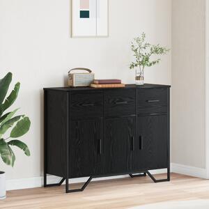 Oldalszekrény Fekete tölgy 97x32.5x74.5 cm Engineered Wood