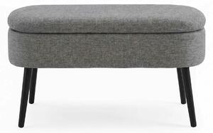 Atelier Del Sofa Puff Szürke Oslo Lenvászon - Szürke