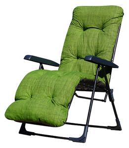 Patio Malaga Plus összecsukható kerti szék lábtartóval zöld