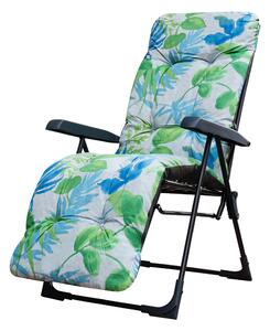 Patio Malaga Plus összecsukható kerti szék lábtartóval levelek