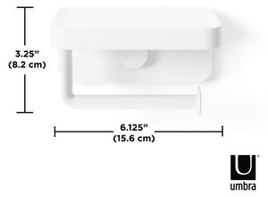 Umbra FLEX fehér fali polcos wc papír tartó