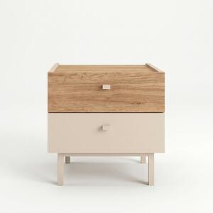 Hanah Home Éjjeliszekrény Homokszínű tölgy Luke - LK1-CS