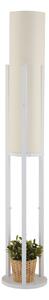 Opviq Floor Lamp White Circle Dor - White