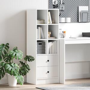 Magasfiú fiókkal Fehér 45.5 x 34 x 127 cm Faanyag