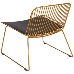Aranyszínű fém szék SNORUM