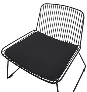 Fekete fém szék SNORUM