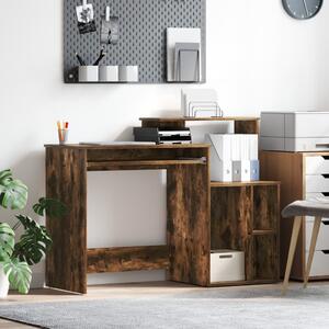 Tárolós íróasztal Füstölt tölgy 120.5x44x88.5 cm Szerelt Fa
