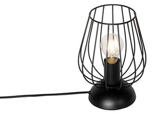Modern asztali lámpa fekete - Palica