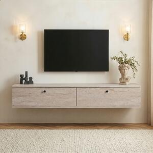 Hanah Home TV állvány Travertine Ligne 160 - Travertin