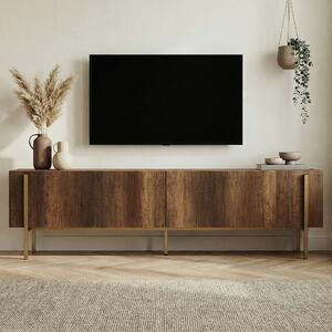 Hanah Home TV állvány Barokk diófa arany Nexus - Barokk diófa, arany