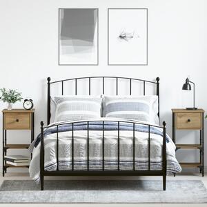 Éjjeliszekrény fiókkal 2 pcs Barna 33.5 x 36 x 70 cm Mérnöki fa