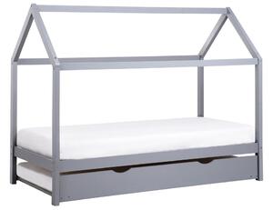 Kihúzható gyerekágy Fenyő CRILLON 90 x 200 cm Szürke
