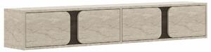 Hanah Home TV Stand Travertine Walnut Helen - Travertine, Walnut