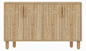 Hanah Home Console Saphire Oak Rodney - Saphire Oak