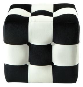 Atelier Del Sofa fekete-fehér patchwork puff
