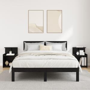 Éjjeliszekrény 2 pcs Musta tammi 40 x 35 x 60 cm Faanyag
