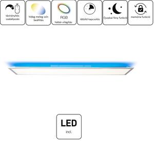 Alissa - Szabályozható LED mennyezeti lámpa; 3300lm; m:120x30cm - Brilliant-G97023/58