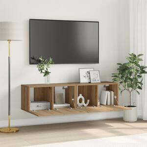 TV szekrény szett Mesteri tölgy MDF Közepes TV szekrény