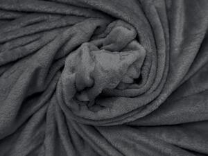 VIOLET sötétszürke mikroplüss takaró 170x200 cm