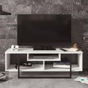 Hanah Home TV Stand White Black Asal (120) - White, Black