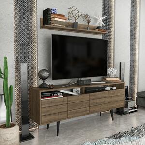 Hanah Home TV Unit Walnut Ola - Walnut