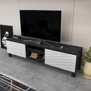 Hanah Home Lukas TV állvány - fekete, fehér