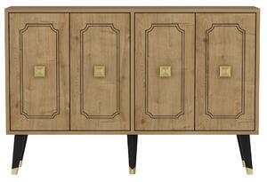 Hanah Home Console Sapphire Oak Gold Roland - Sapphire Oak, Gold