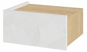 Hanah Home Éjjeliszekrény Fehér Tölgy Onda - Fehér, Tölgy v2