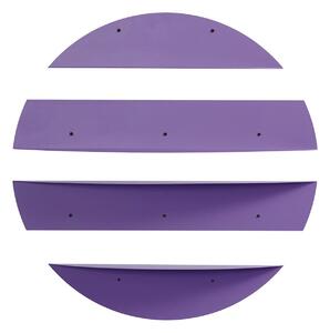 Hanah Home Dekoratív Fém Fali Polc Lila Vlnt118R4005
