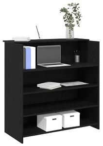 Fekete tölgyfa recepciósasztal 100 x 50 x 103,5 cm