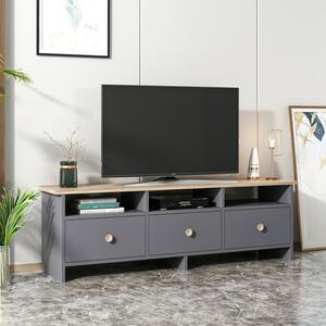 Hanah Home TV Stand Anthracite Oak Oslo - Anthracite