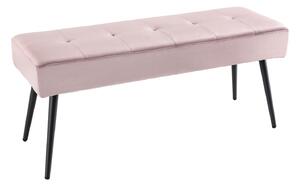 Design ülőpad Bailey 100 cm rózsaszín bársony