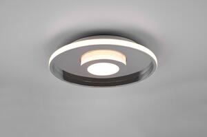 Fényes ezüstszínű fém LED mennyezeti lámpa ø 40 cm Ascari – Trio