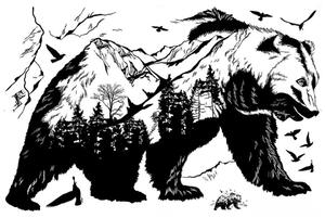 Falmatrica "Medve" 122x68cm