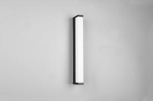 Matt fekete LED fali lámpa (hosszúság 42 cm) Fabio – Trio