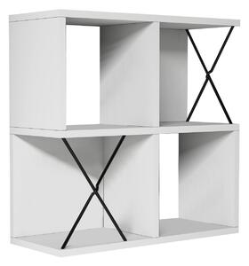 Hanah Home Wall Shelf White Black Extra - White