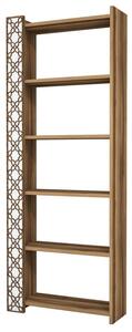 Hanah Home Könyvespolc Walnut White City - Dió, Fehér