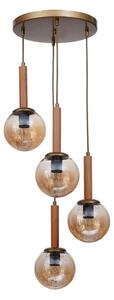 Opviq Csillár Honey Oak Gold 9072-4