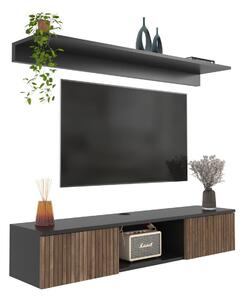 Hanah Home Elia TV-állvány fa, fekete