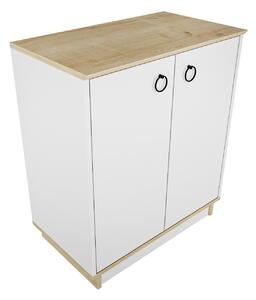 Hanah Home Console White Oak Nüanse - White, Oak